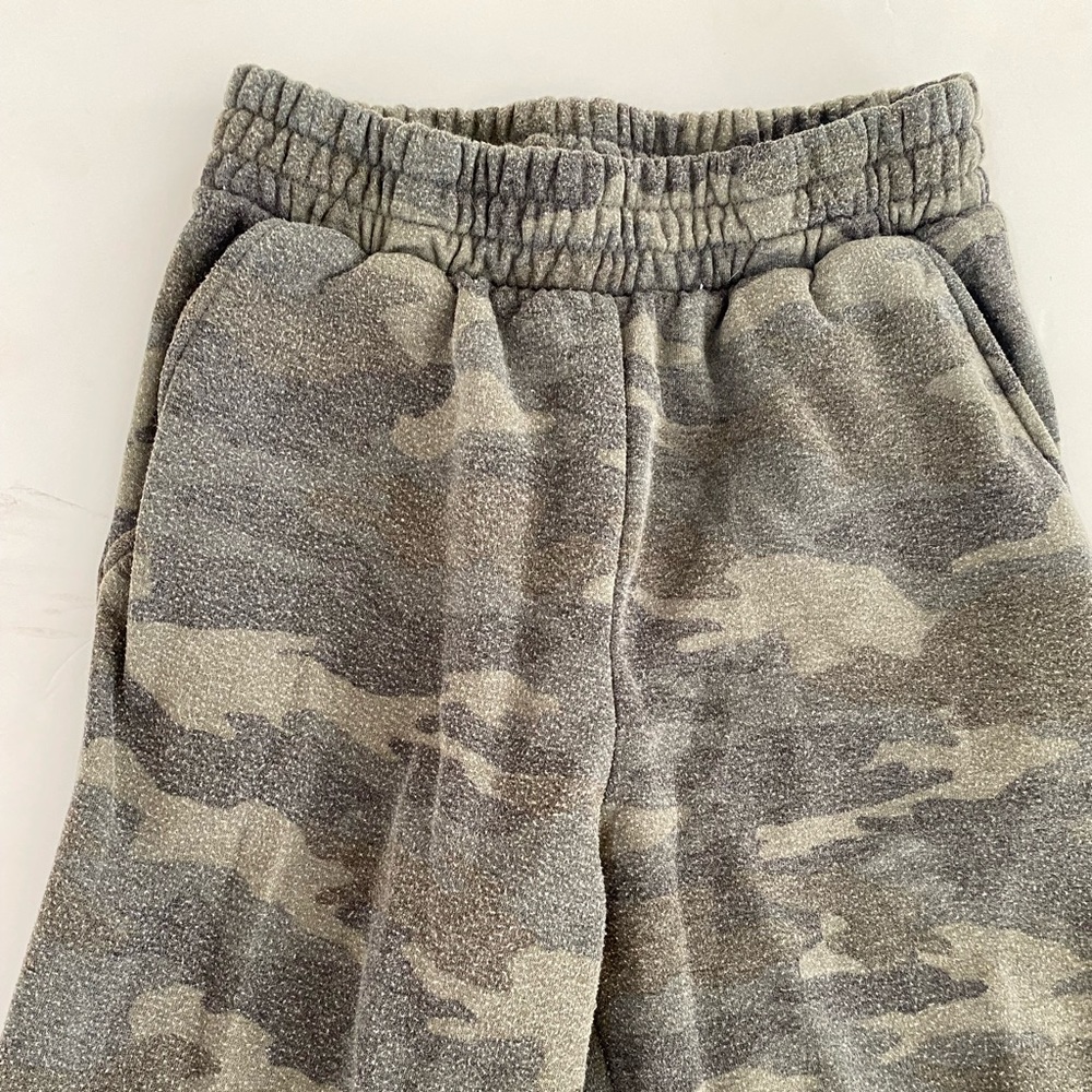Moral Fiber Sweatpants Jogger Youth Medium Green Camouflage Camo  Pull On